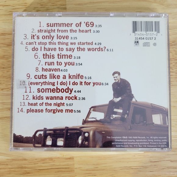 BRYAN ADAMS   3 CD LOT - USED s Untested - Picture 9 of 10